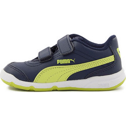 Puma Stepflex Παιδικά Sneakers Navy Μπλε Lime 190115-03