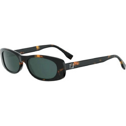 Fendi FE40183I 56N Ανδρικά Γυαλιά Ηλίου Ορθογώνια Κοκάλινα Ταρταρούγα με Πράσινο Φακό