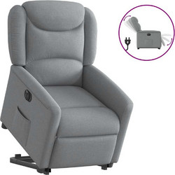 vidaXL Πολυθρόνα Relax με Υποπόδιο Ανακλινόμενη Γκρι 3303214