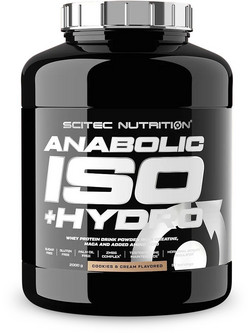 Scitec Nutrition Anabolic Iso +Hydro Cookies & Cream Πρωτεΐνη Ορού Γάλακτος Γράμμωσης Χωρίς Γλουτένη 2kg