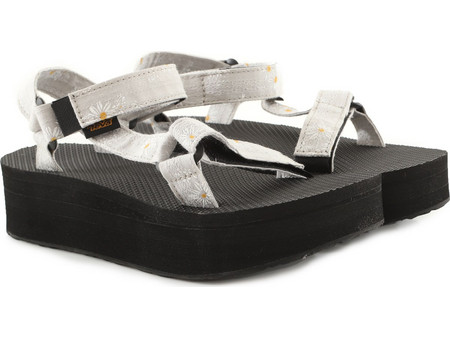 Teva Universal Gloriosa Καλοκαιρινές Γυναικείες Πλατφόρμες Χαμηλές Γκρι 1125203