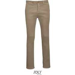 Sol's Jules Ανδρικό Παντελόνι Chino Ελαστικό Κανονική Εφαρμογή Μπεζ 02120