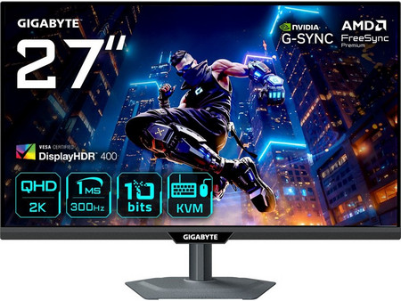 Gigabyte M27Q3 IPS HDR Gaming Monitor 27" 2560x1440 QHD 300Hz 1ms