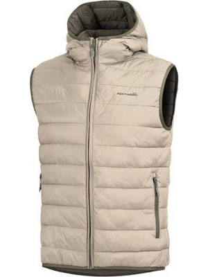 Pentagon Αμάνικο Ανδρικό Μπουφάν Puffer Μπεζ K04011