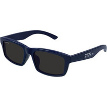 Balenciaga BB0424SK 001 Ανδρικά Γυαλιά Ηλίου Τετράγωνα Κοκάλινα Μπλε με Μαύρο Φακό