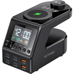 Blitzwolf BW-FW10 Βάση Φόρτισης με 2 Θύρες USB-A & 4 Θύρες USB-C 240W Quick Charge 4.0 & Power Delivery