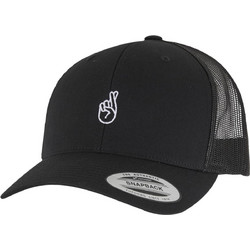Mister Tee Crossed Fingers Ανδρικό Καπέλο Jockey με Δίχτυ Snapback Υφασμάτινο Μαύρο MT3941-00007