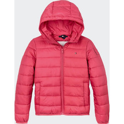 Tommy Jeans Αθλητικό Παιδικό Μπουφάν Χειμωνιάτικο Puffer Αντιανεμικό Φούξια KS0KS00584-XI0