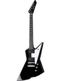 Harley Benton Extreme-76 Ηλεκτρική Κιθάρα Explorer με Μαγνήτες HH Black