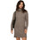 Only Houston Mini Καθημερινό Φόρεμα Πλεκτό Καφέ 15353195