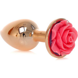 Kinksters Rose Πρωκτική Σφήνα Diamond Plug 7cm Ροζ Χρυσή