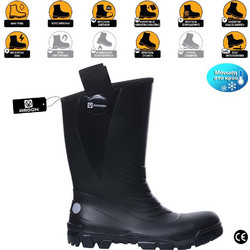 Ardon Rigger S5 Γαλότσες Ασφαλείας Κνήμης με Γούνα Μαύρες