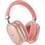 Hoco W35 Max Ενσύρματα & Ασύρματα Bluetooth Ακουστικά Over Ear με Noise Cancelling Ροζ