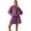 Minerva Γυναικεία Ρόμπα Χειμωνιάτικη Fleece Μωβ 96-52701