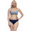 Lucero Bikini Set με Ενίσχυση Navy Μπλε Λευκό 180856E