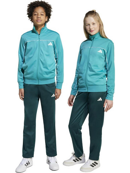 Adidas Παιδικό Σετ Φόρμας Τιρκουάζ Πετρόλ JX0206