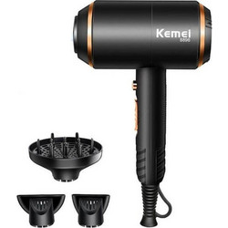 Kemei KM-8896 Πιστολάκι Μαλλιών Ionic με Φυσούνα 1700W