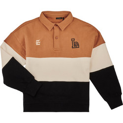 Ikks Παιδικό Polo Μακρυμάνικο Καφέ Μπεζ Μαύρο X215003-66-C