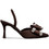 Envie Shoes Γόβες Slingback με Λεπτό Ψηλό Τακούνι Φιόγκο & Στρας Καφέ E02-22090-28