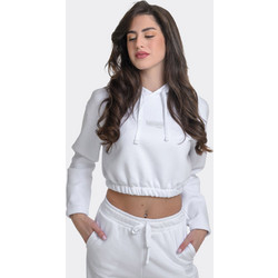 Target Γυναικείο Αθλητικό Crop Top με Κουκούλα Λευκό W26/66052-01
