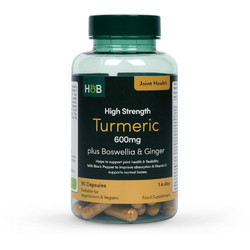 Holland & Barrett Tumeric 600mg Boswellia & Ginger 90 Kάψουλες