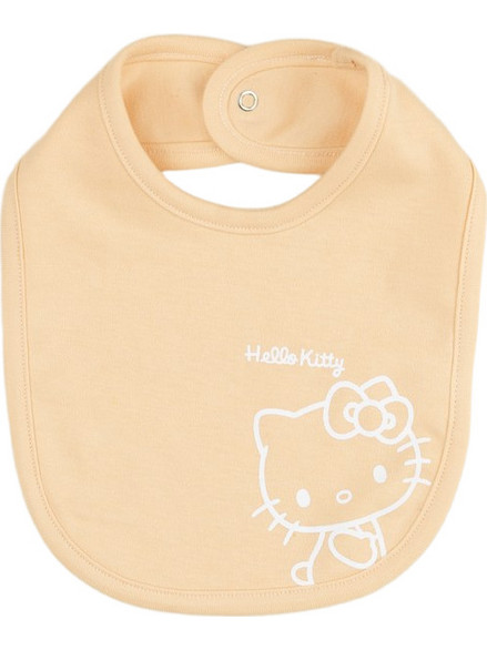 Prenatal Hello Kitty Σαλιάρα με Κουμπί Πορτοκαλί