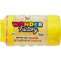 MGA Entertainment Wonder Factory Never Dry Dough Single Pack Yellow
