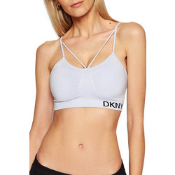 DKNY Μπουστάκι με Αφαιρούμενη Ενίσχυση χωρίς Μπανέλα Λευκό DP0T5475-LKE