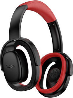 Hoco W67 Ενσύρματα & Ασύρματα Bluetooth Ακουστικά Over Ear Μαύρα Κόκκινα