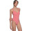 Milena By Paris Γυναικείο Κορμάκι Slip με Τιραντάκι Κοραλί 2507