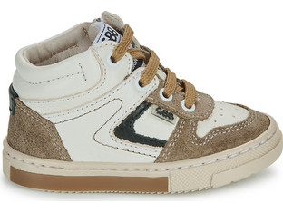 GBB Παιδικά Sneakers Μποτάκια Λευκά Καφέ AK657-15