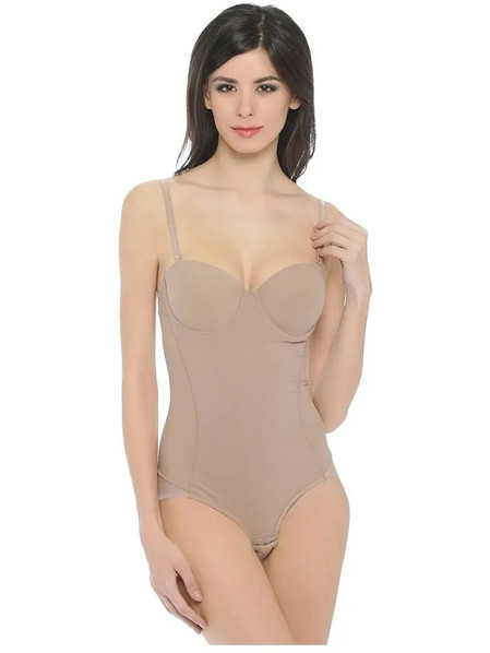 Ysabel Mora Κορσές Κορμάκι Σύσφιξης & Ανόρθωσης χωρίς Ραφές Μπεζ 19625