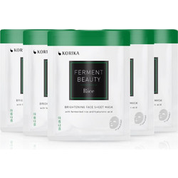 Korika Ferment Beauty Brightening Fermented Rice & Hyaluronic Acid Face Sheet Mask 5x20gr