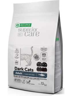 Nature's Protection Superior Care Dark Cats Adult with Herring 1.5kg