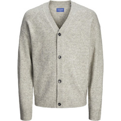 Jack & Jones Ανδρική Ζακέτα Πλεκτή με Κουμπιά Γκρι 12226633