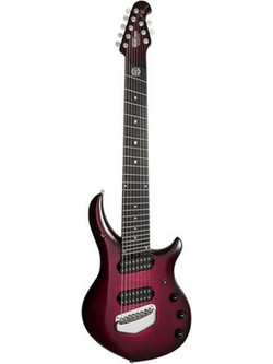 Music Man John Petrucci Ηλεκτρική Κιθάρα 4/4 ST Style με Μαγνήτες HH & Ταστιέρα Ebony 8 Χορδών Amaranth Red