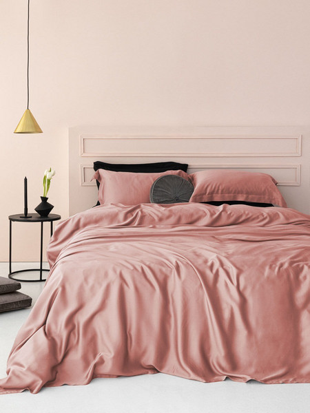 Palamaiki Σετ Σεντόνια Υπέρδιπλα Βαμβακερά 250x270 Bamboo Nature Pink
