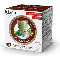 Dolce Vita Κάψουλες Διάφορα Ροφήματα Pistacchio Συμβατές με Μηχανή Dolce Gusto 12τμχ