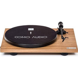 Como Audio Vinyl Πικάπ με Προενίσχυση Walnut + Ortofon OM 10