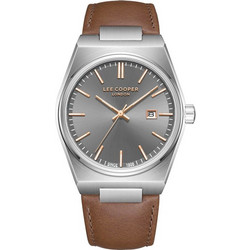 Lee Cooper Ανδρικό Ρολόι με Καφέ Δερμάτινο Λουράκι LC08261.362