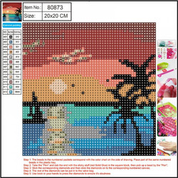 Centrum Sunset Καμβάς Diamond Painting Kit 20x20cm 80873