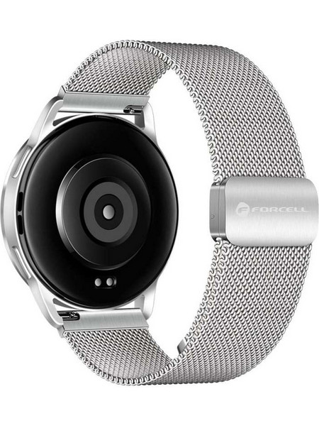 Forcell F-Design FS11 Λουράκι Μεταλλικό Silver (Universal 20mm)
