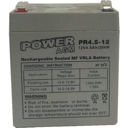 Poweragm PR4.5-12 Μπαταρία VRLA-AGM 12V 4.5Ah