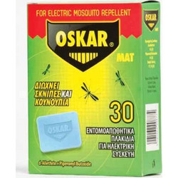 Oskar Mat Ανταλλακτικές Ταμπλέτες Απωθητικής Συσκευής για Κουνούπια 30τμχ