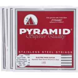 Pyramid Rockshort S Σετ 4 Χορδές Ηλεκτρικού Μπάσου Stainless Steel 45-105" 3/4