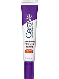 CeraVe Skin Renewing Vitamin C Αντιγηραντικό Serum Προσώπου για Λάμψη με Ceramides Βιταμίνη C & Υαλουρονικό 30ml