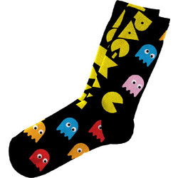 Dimisocks Do You Dare PacMan Ανδρικές Κάλτσες Ψηλές με Σχέδια Μαύρες 60083