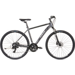 Ideal Crossmo Ποδήλατο Trekking 28" Αλουμινίου με 24 Ταχύτητες και Δισκόφρενα Γκρι