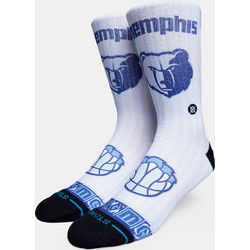 Stance Memphis Grizzlies Ανδρικές Κάλτσες Ψηλές με Σχέδια Λευκές A556D25MEM-MUL