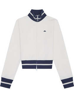 Ellesse Sanita Γυναικεία Ζακέτα Φούτερ Μακριά με Φερμουάρ Λευκή SGB23235-904